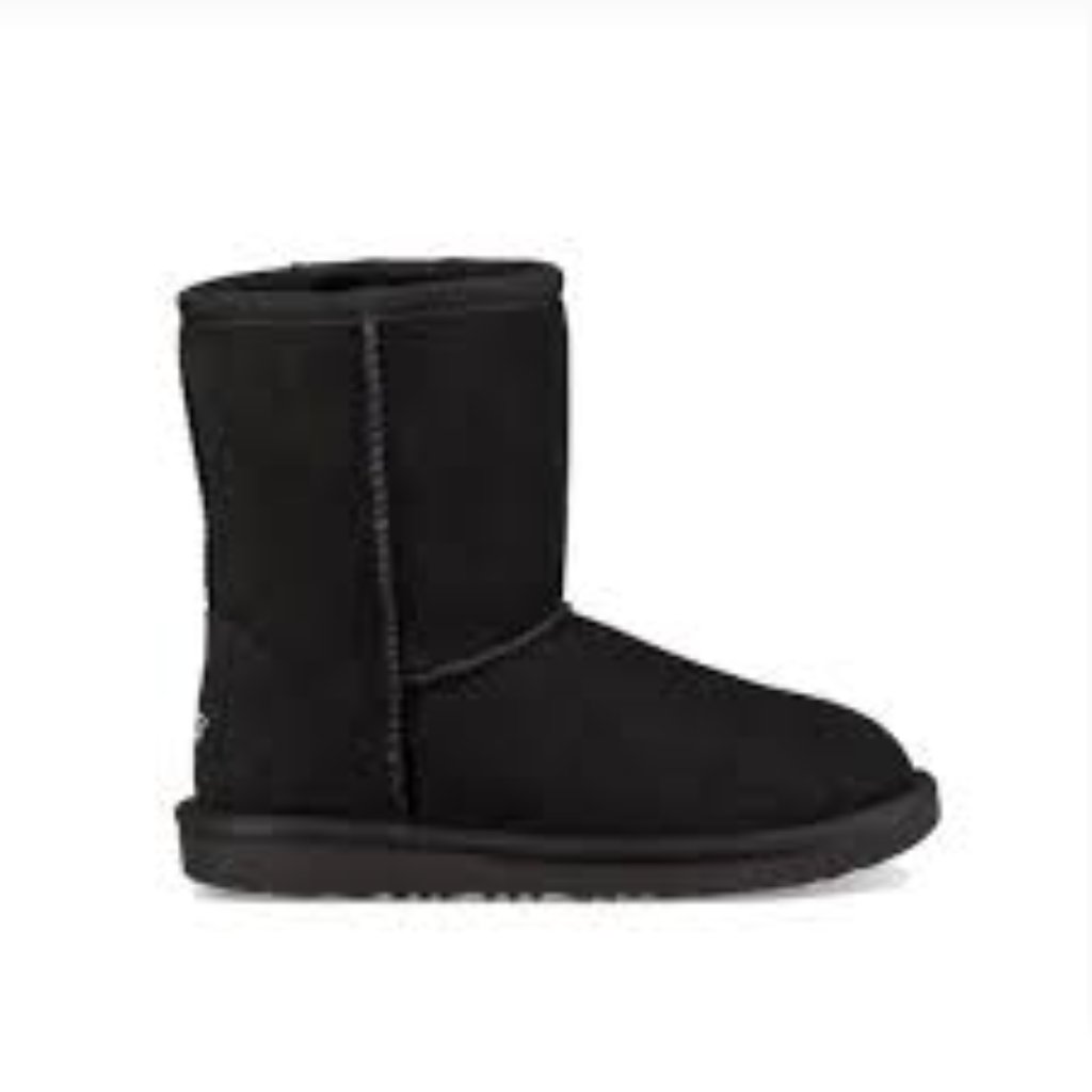Ugg Women's Black Classic Li 1017703k Suede Ankle Winter Snow Boot Size 4